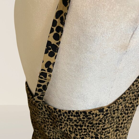 Old Navy Leopard Print Smocked Midi Dress - Size M, NWT - Picture 5 of 7